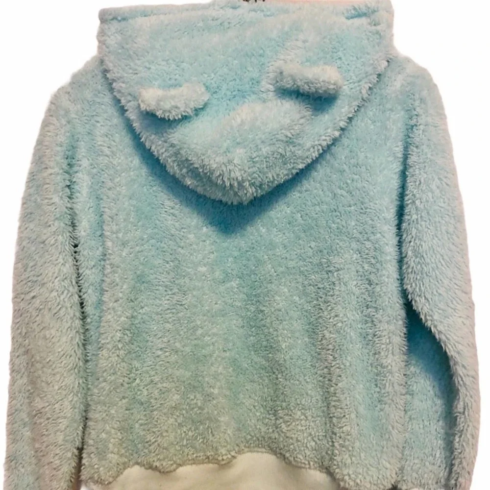 JUSTICE Girl’s Fuzzy Animal Ear Hoodie
